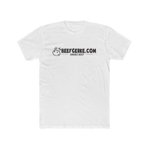 BEEFGERKE.COM Cotton Crew Logo T - Black Ink